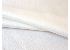 Tissu piqué de coton blanc