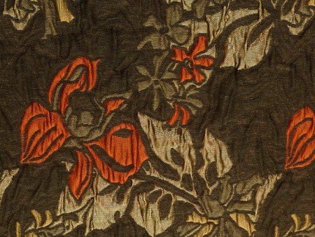 Broché lourd en camaïeu de marrons et orange | Les Tissus de Catherine
