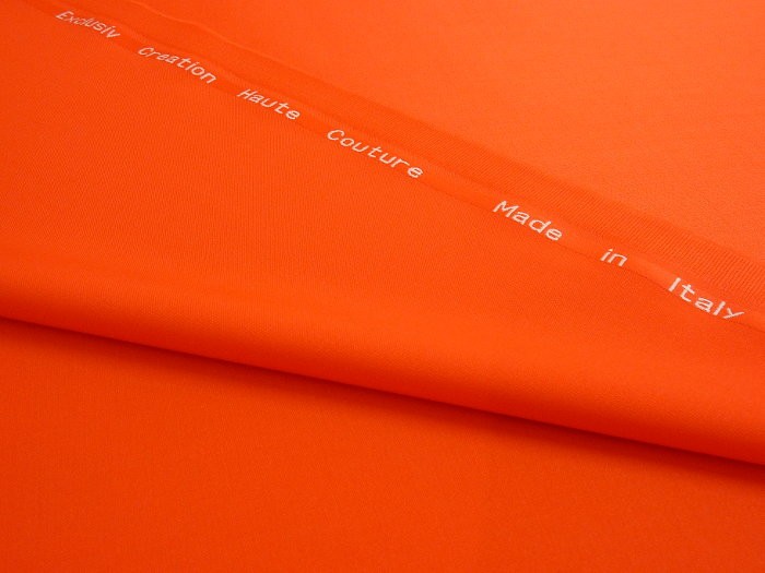 Pure laine Haute-Couture tangerine