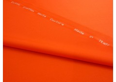 Tissu pure laine Haute-Couture tangerine