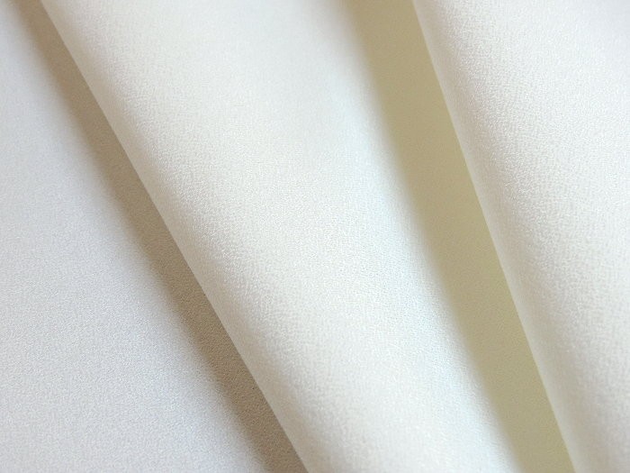 Double crêpe extensible blanc naturel | Les Tissus de Catherine