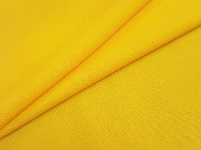 Tissu pure laine Haute-Couture jaune