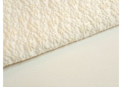 Tissu crêpe de Paris blanc cassé