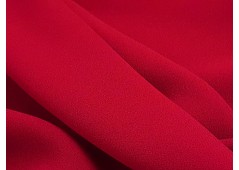Tissu crêpe de Paris rouge groseille