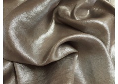 Tissu satin gris étain
