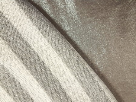 Tissu satin gris étain