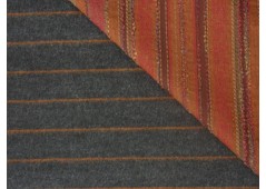 Tissu velours façon rayures tennis