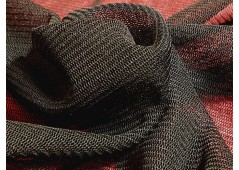 Tissu tulle de soie extensible noir