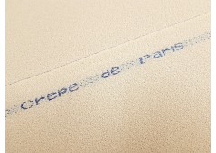 Crêpe de Paris beige coquille d'oeuf