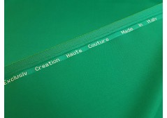 Tissu pure laine Haute-Couture vert smaragdin