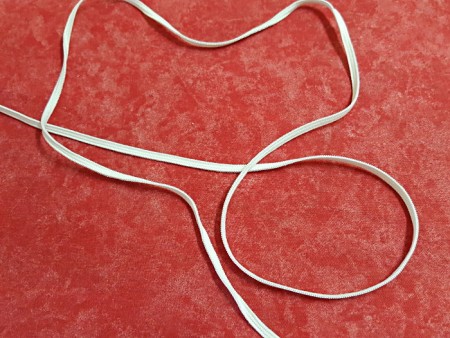 Elastique blanc 4mm