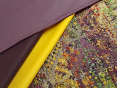 Tissu faille de laine Haute-Couture violine