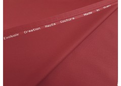 Pure laine Haute-Couture rouge passe-velours