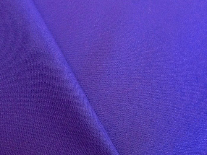 Tissu pure laine Haute-Couture bleue