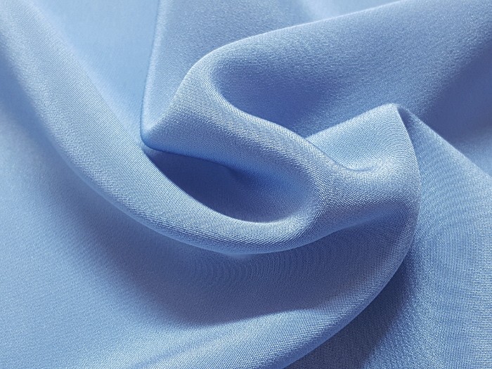 Tissu crêpe de Chine bleu ciel