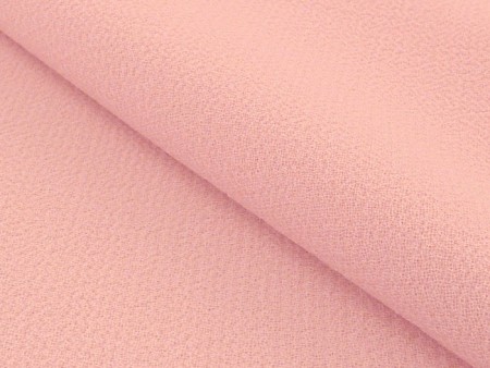 Tissu double crêpe de laine rose