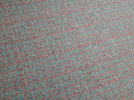 Tissu lainage à carreaux bleu Bondi