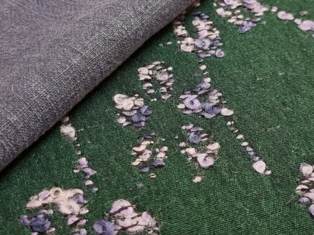 Jacquard vert et bleus