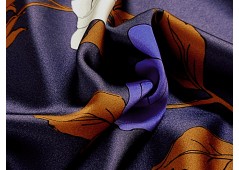 Panneau de tissu satin de soie imprimé