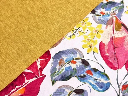 Tissu popeline "Explosion végétale"