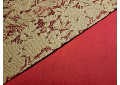 Tissu baby alpaga rouge alizarine