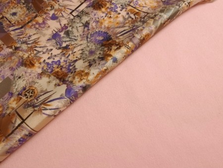 Tissu baby alpaga rose dragée