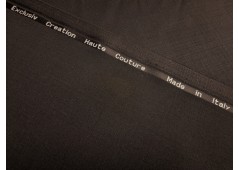 Pure laine Haute-Couture noir d'ébène