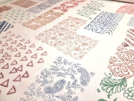 Tissu crêpe georgette imprimé