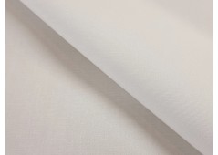 Toile de coton peigné blanc nacré