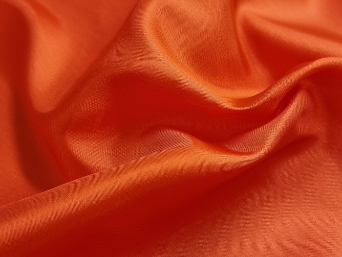 Tissu doublure bemberg orange tangerine