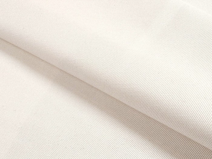 Tissu jean coton et lin blanc cassé