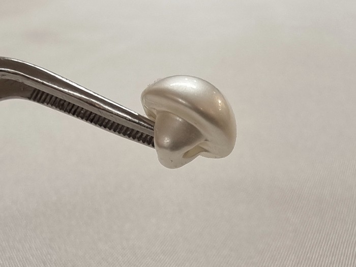 Bouton 1/2 perle nacré