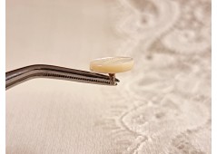 Bouton en nacre gravé