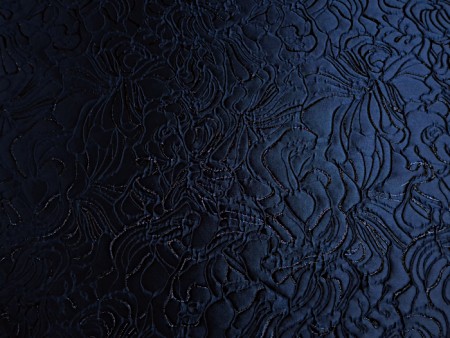Tissu broché bleu marine