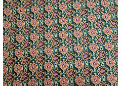 Tissu coton imprimé médaillons