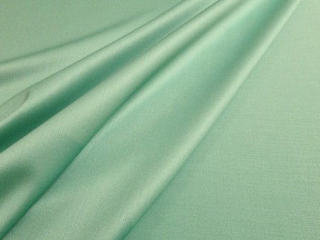Tissu faille de laine Haute-Couture vert menthe à l'eau