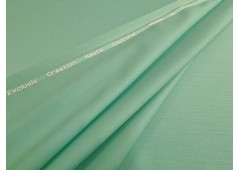 Tissu faille de laine Haute-Couture vert menthe à l'eau