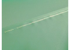 Tissu faille de laine Haute-Couture vert menthe à l'eau