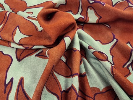 Crêpe viscose bicolore