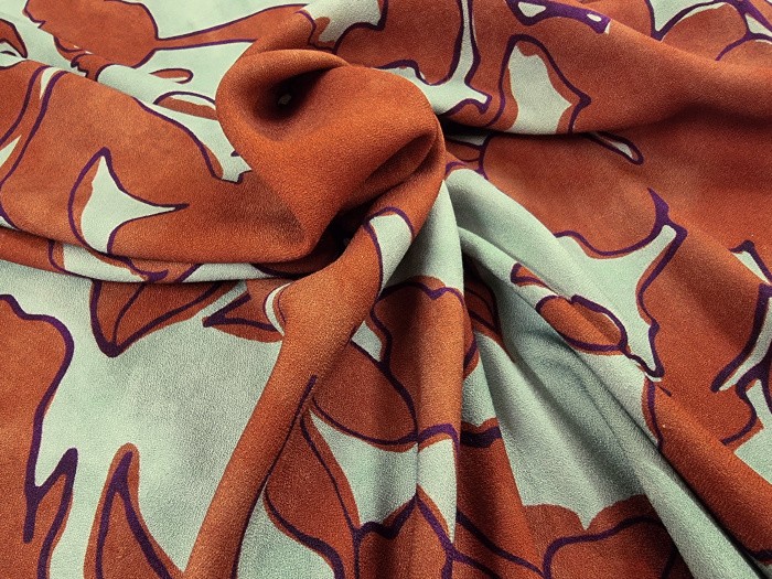 Crêpe viscose bicolore