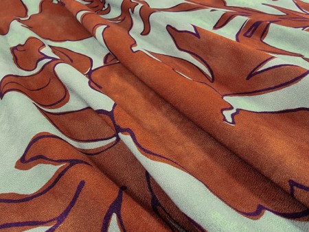 Crêpe viscose bicolore