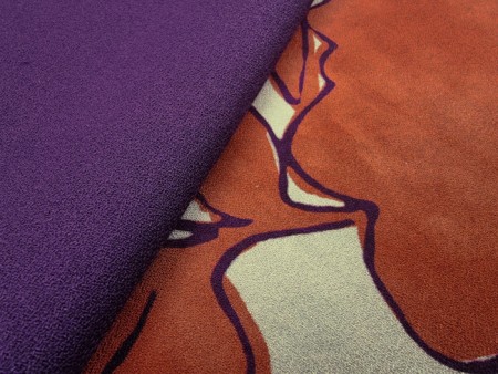 Crêpe viscose bicolore