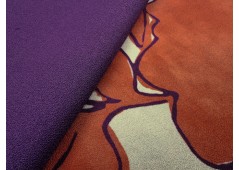 Crêpe viscose bicolore