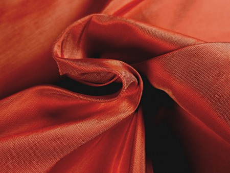 Tissu faille de soie brique