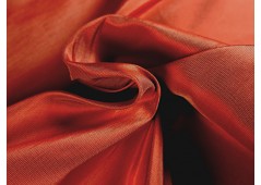 Tissu faille de soie brique