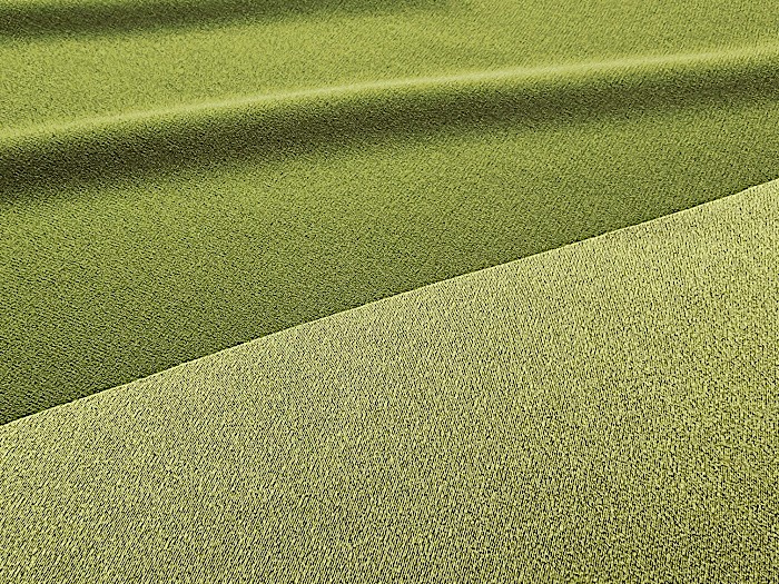 Tissu crêpe satin vert mousse