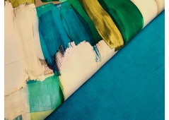Tissu imprimé palette en vert