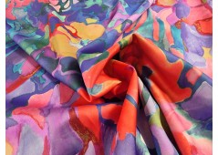 Tissu satin de coton "Songe Polychrome"