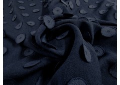 Tissu crêpe texturé à pastilles 3D