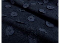 Tissu crêpe texturé à pastilles 3D